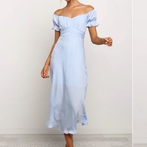 Blue midi Petal & Pup dress / never worn